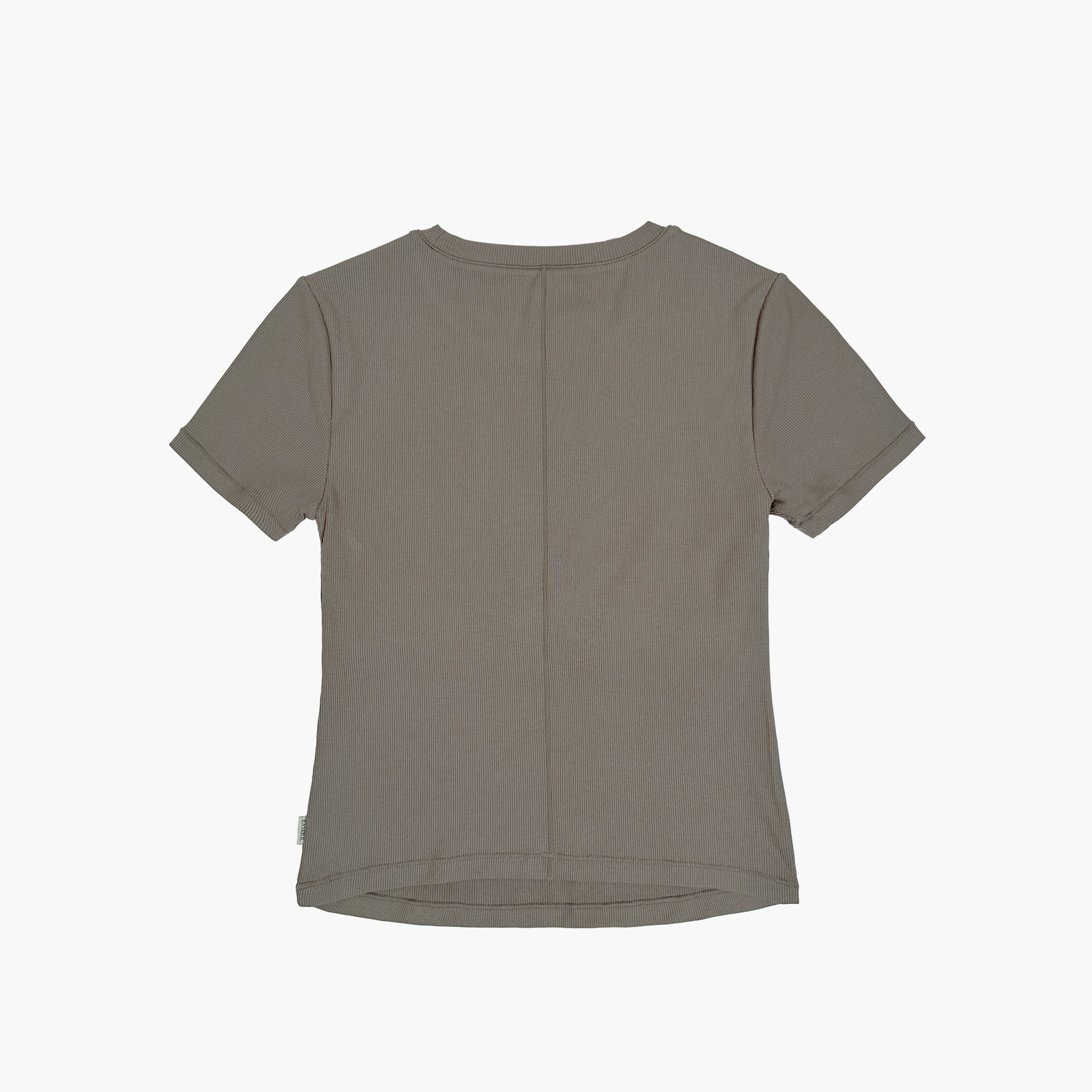 Womens Rib S/S Bra Top