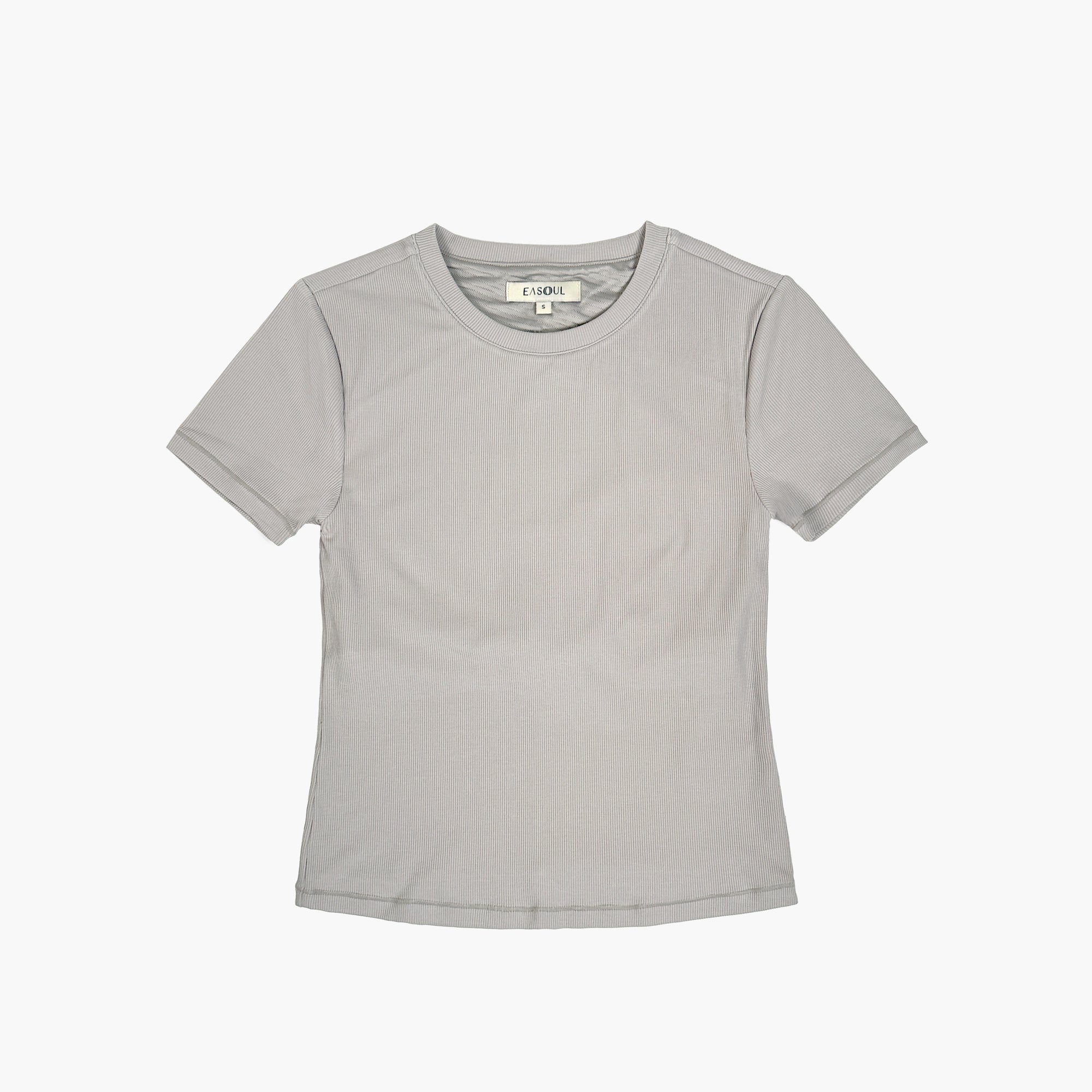 Womens Rib S/S Bra Top