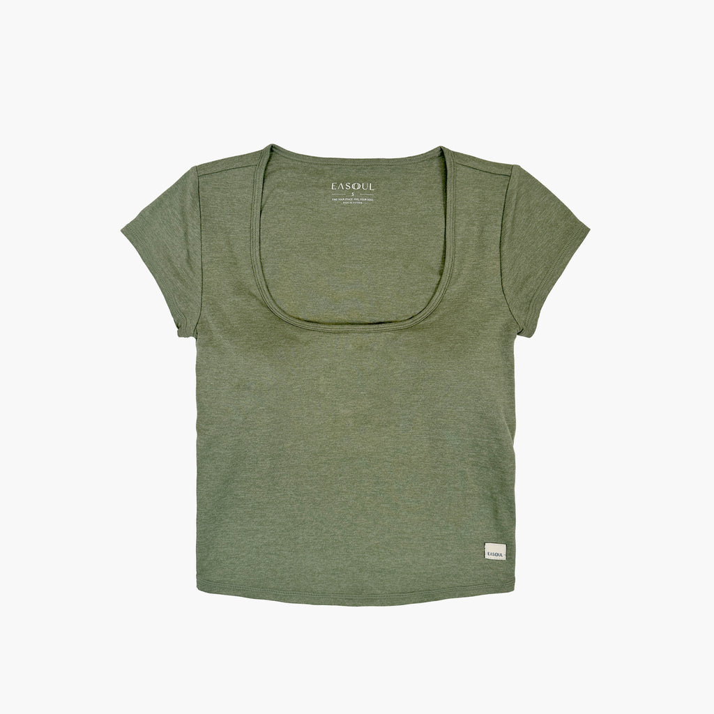 Womens Moss S/S Bra Top
