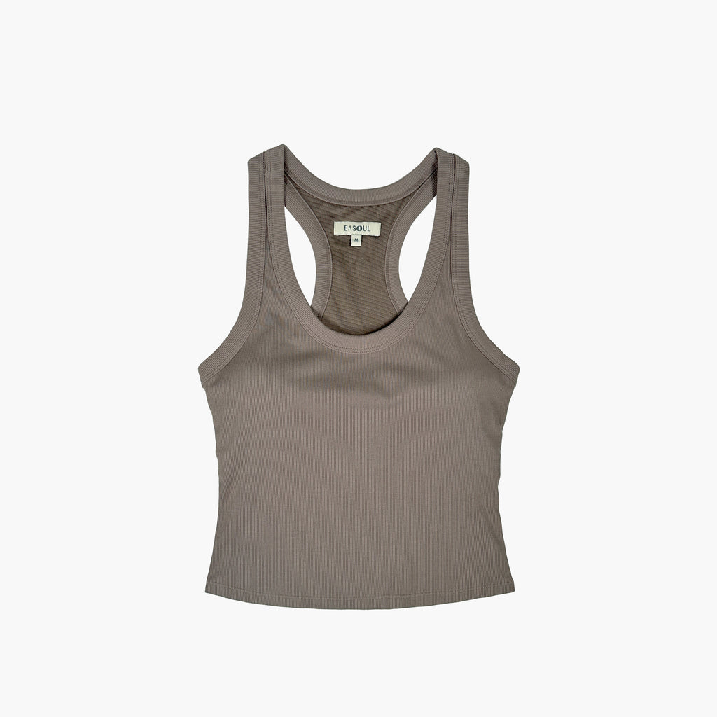 Womens Rib Tank Bra Top