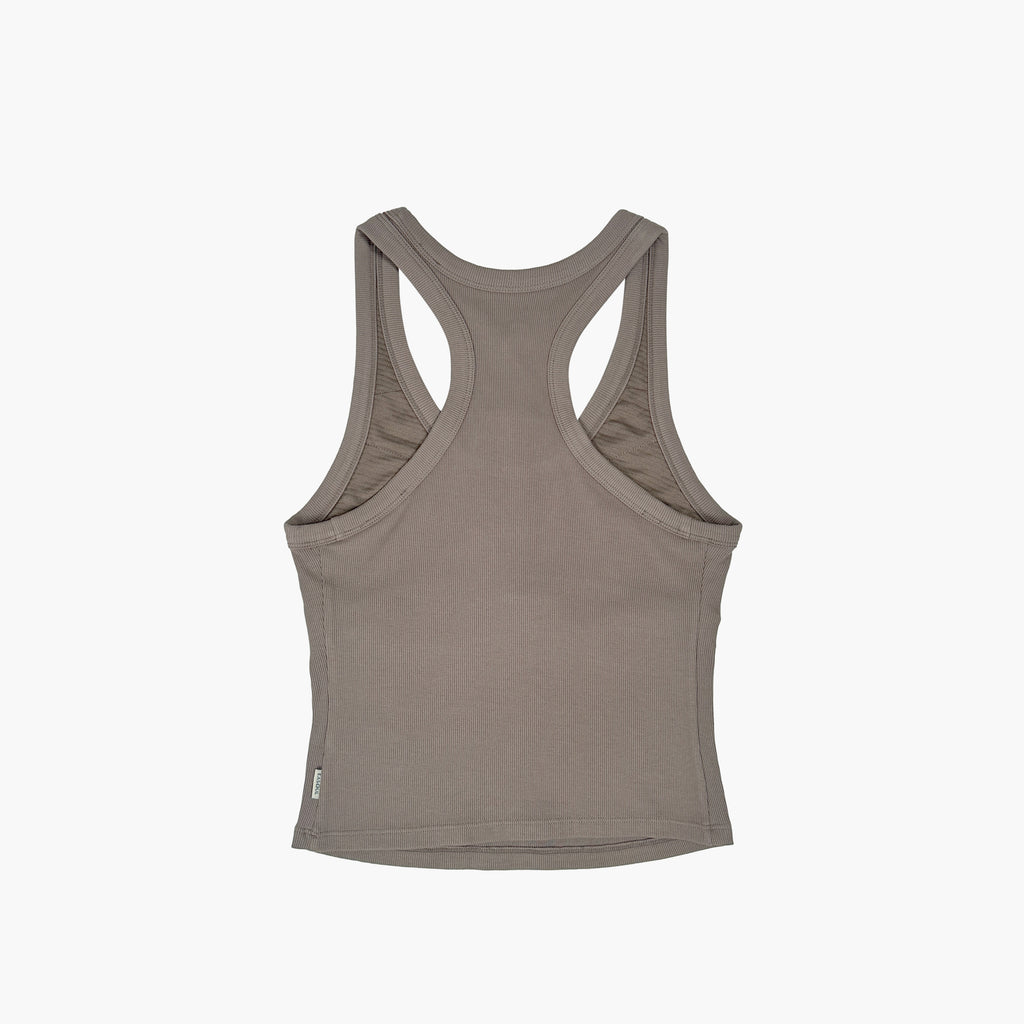 Womens Rib Tank Bra Top